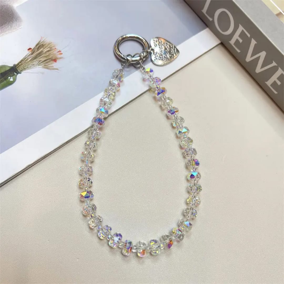 Multi Crystal Phone Charm
