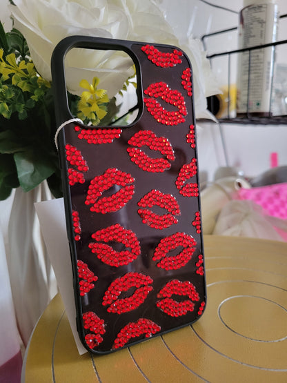 Red Desire Rhinestone Case (#RS-074)