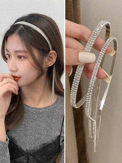 Pack of 2 (Rhinestone Diamond Aluminium Hairband)