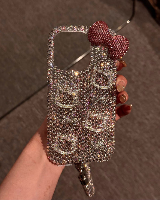 3D Bow Hello Kitty iPhone Case without charm (RS-109)