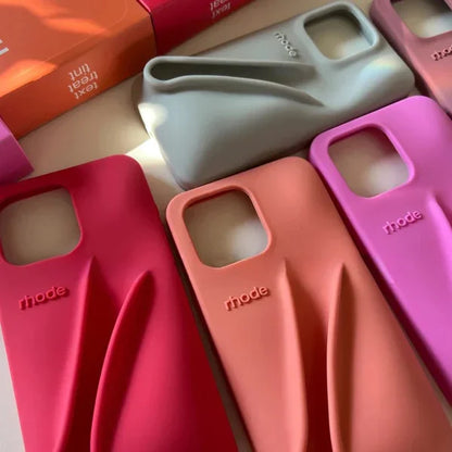 Trendy Rhode Lip SIlicone Case With Original Rhode LipGloss