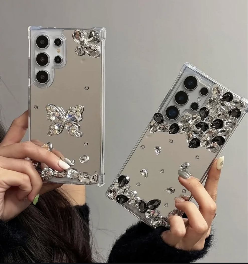 Mirror Rhine Stone Case (#RS-071)