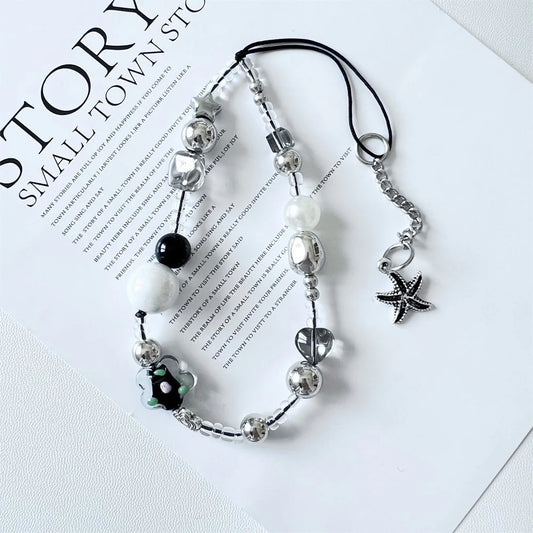 Black Star Phone Charm