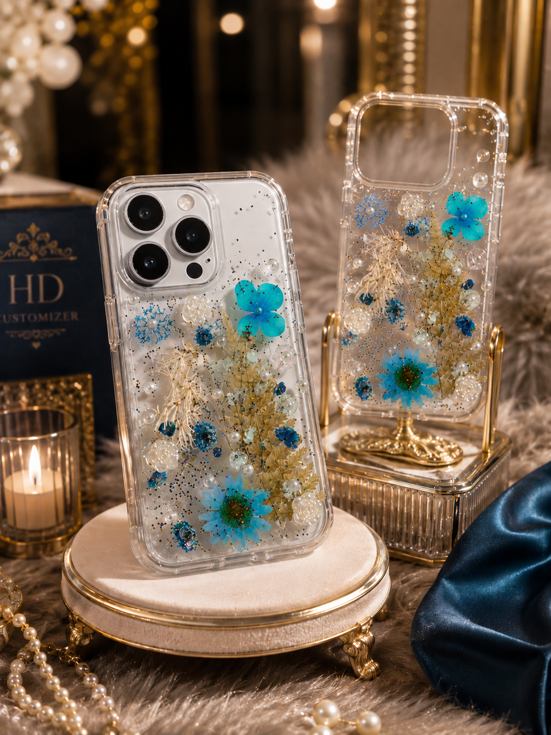 Ocean Blue Resin Case  (RS-107)