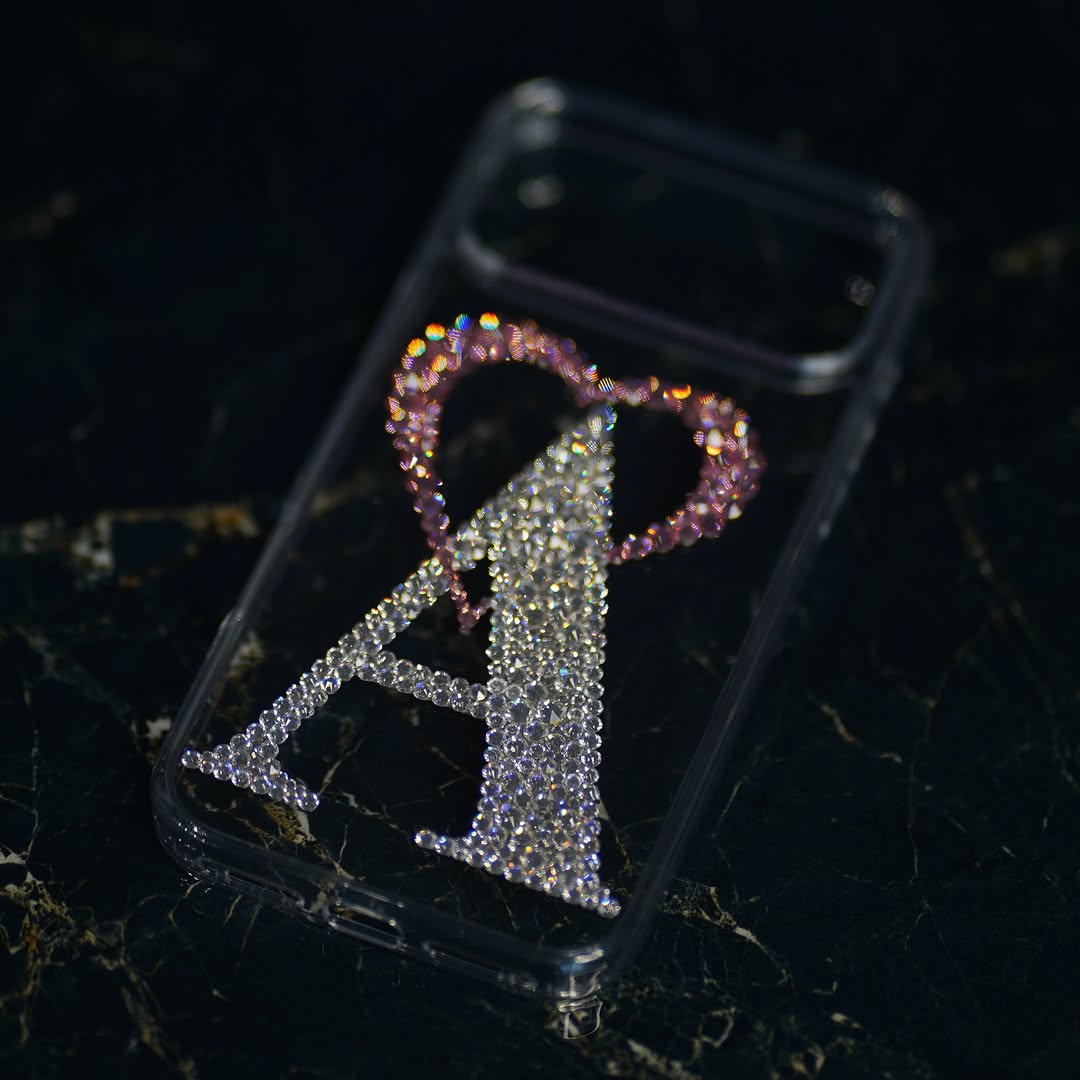 Alphabetic Heart Crystal Case (RS-102)