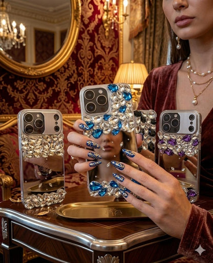 Rhine Stone (#RS-047)Gem Glow Elite Case with Charm