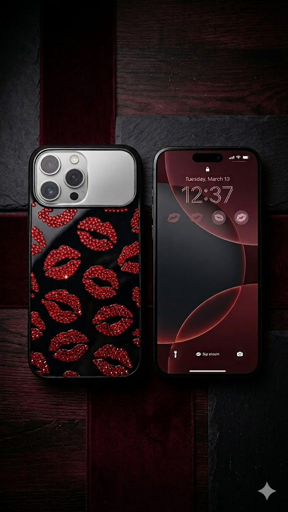 Red Desire Rhinestone Case (#RS-074)
