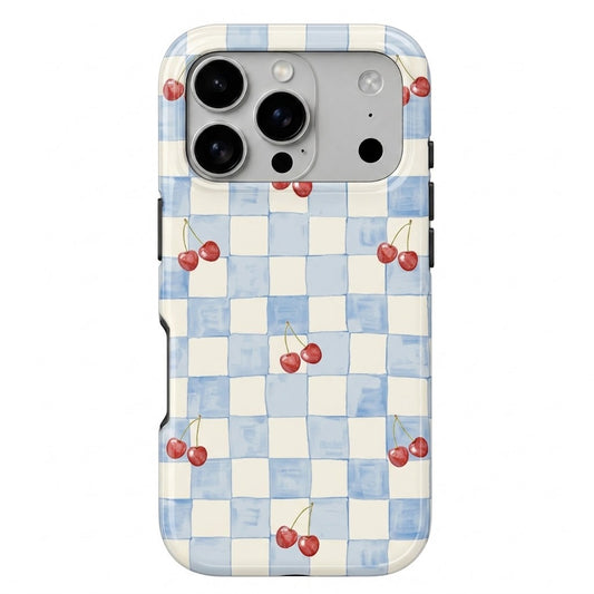 Cherry Check Tough Shining Phone Case