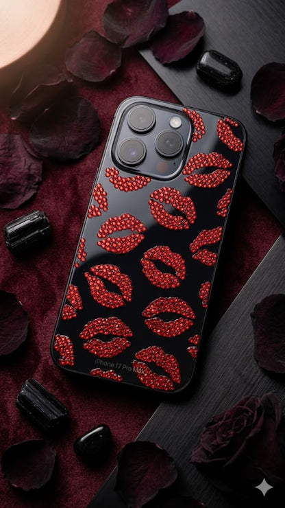 Red Desire Rhinestone Case (#RS-074)