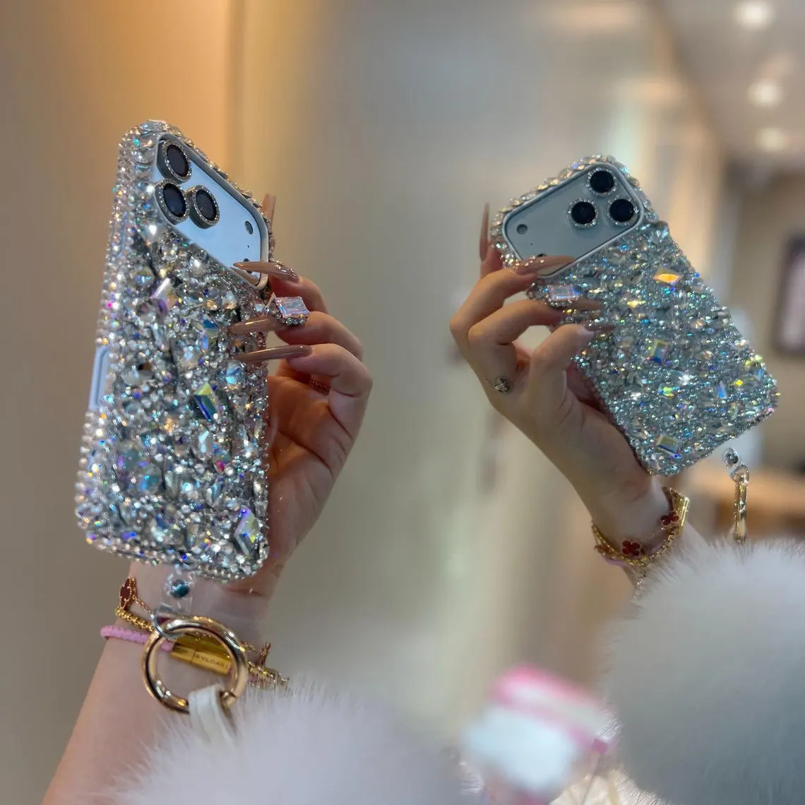 Crystal Galaxy Case (#RS-088) (without fur Ball)