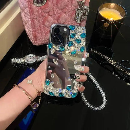Rhine Stone (#RS-047)Gem Glow Elite Case with Charm