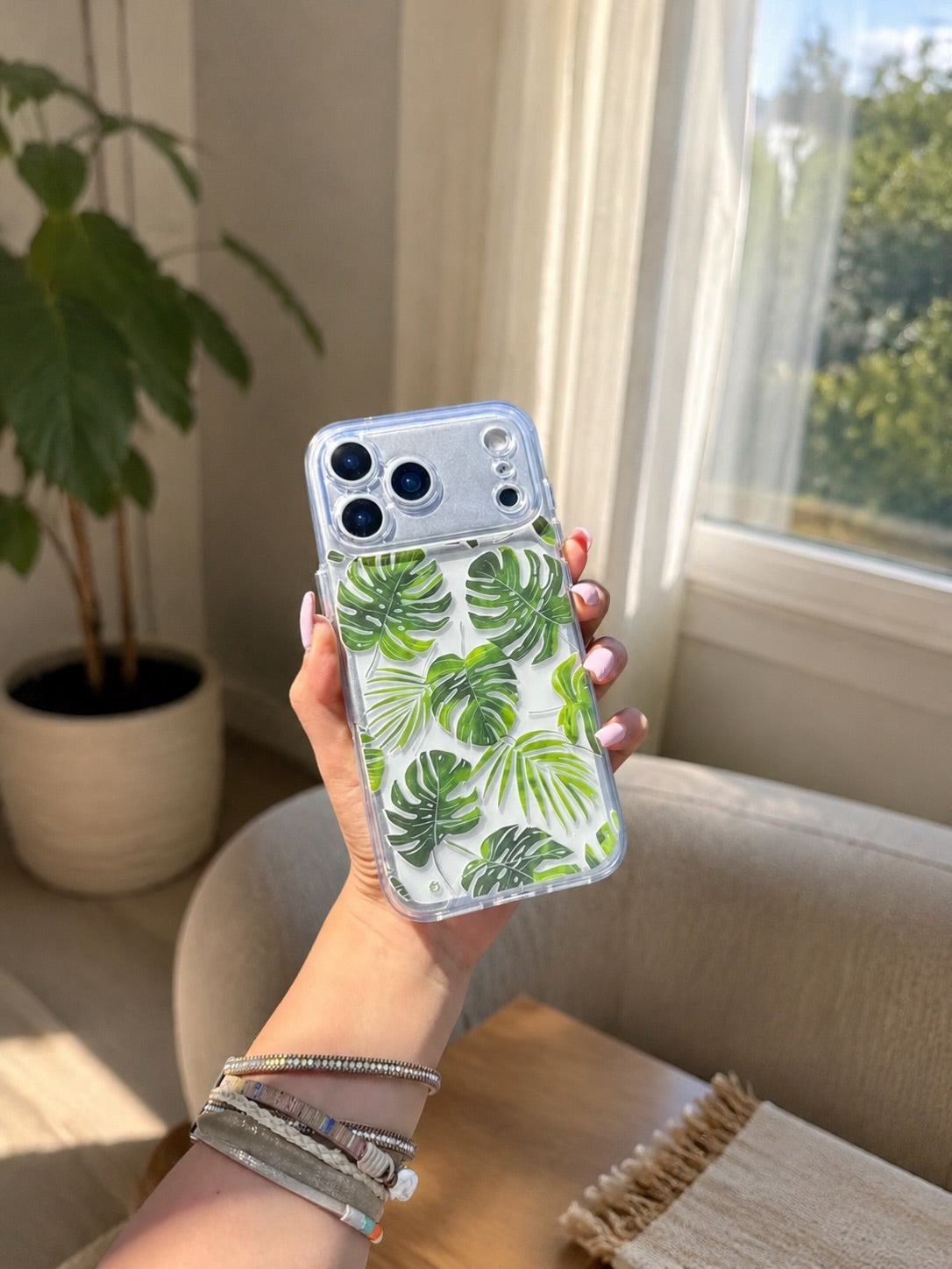 Green leaf Acrylic Case