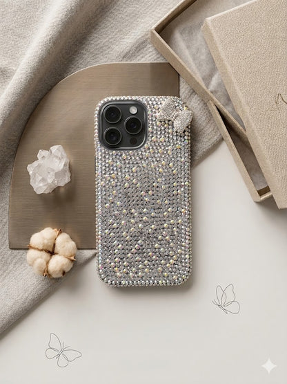 Silver Bow Glam Case (#RS-093)