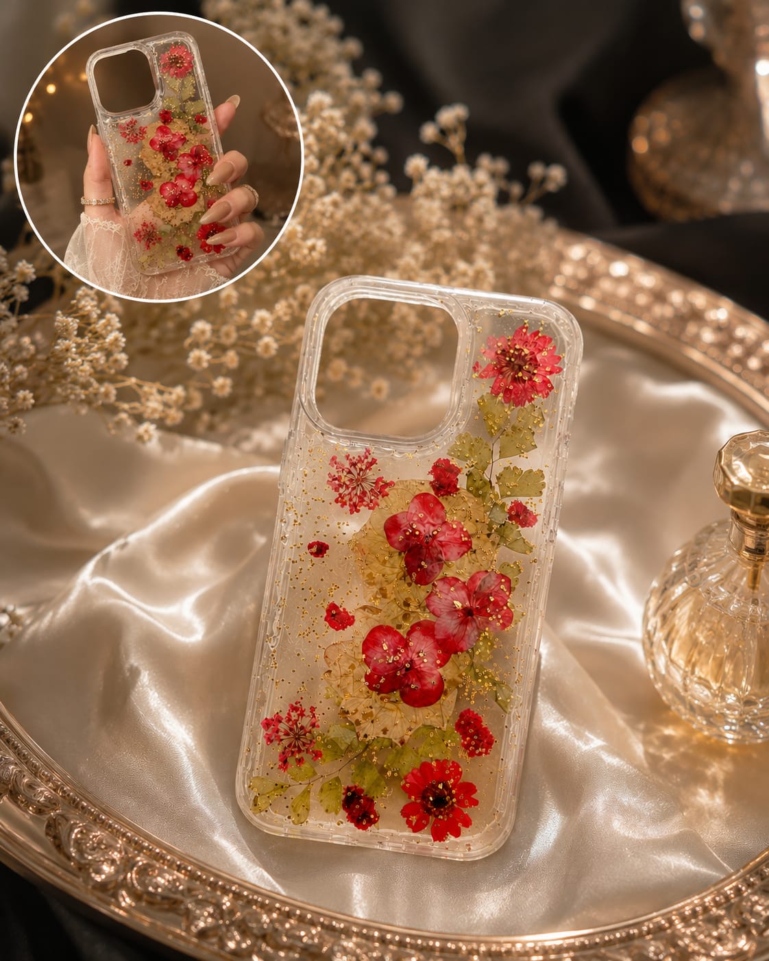 Artistic Red Resin Art Case         (RS-100)