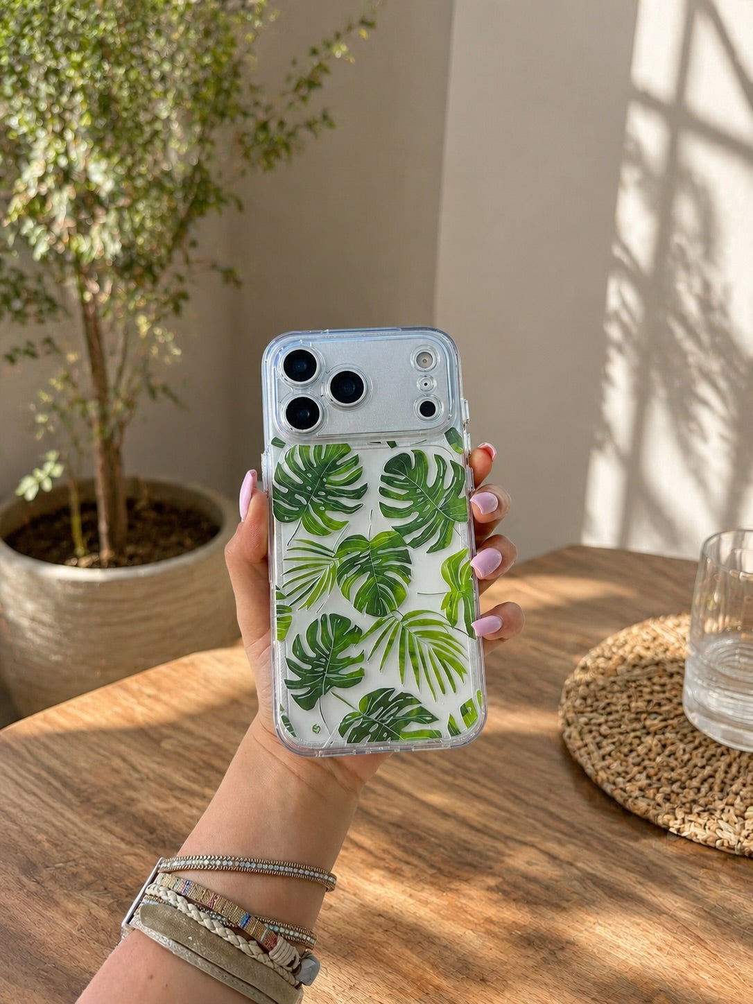 Green leaf Acrylic Case
